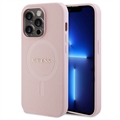 iPhone 15 Pro Guess Saffiano Hybridikotelo - MagSafe-Yhteensopiva - Pinkki