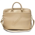 Guess Saffiano Script Kannettavan Laukku - 15-16" - Kulta