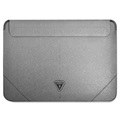 Guess Saffiano Triangle Logo Kannettavan Suoja - 13-14" - Hopea