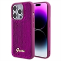 iPhone 15 Pro Guess Sequin Script Logo Kotelo - Magenta