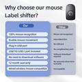 H26 Mouse Jiggler / Simuloi hiiren liikettä pitämään tietokone aktiivisena - musta