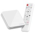 H96 Max H313 4K Ultra HD Android TV Box äänikaukosäätimellä - Valkoinen