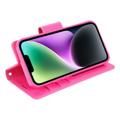 Hanman Mill iPhone 14 Plus Lompakkokotelo - Kuuma Pinkki