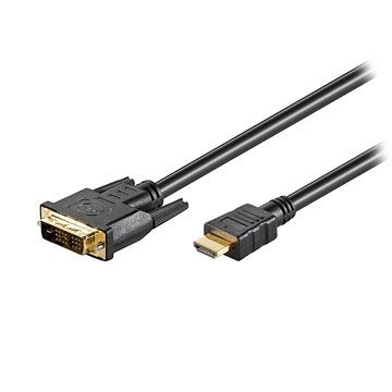 Goobay HDMI / DVI-D- johto - Kullatut liittimet