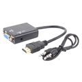 HDMI / VGA-sovitin 3.5mm AUX-kaapelilla