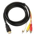 HDMI-3 RCA-video/audio-sovitinkaapeli - 1.5m