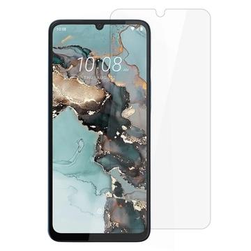 HTC Wildfire E5 Plus Temperoitu Panssarilasi - 9H - Case Friendly - Läpinäkyvä
