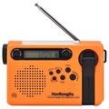 HanRongDa HRD-900 Retkeilyradio Taskulampulla ja SOS-hälyttimellä - Oranssi