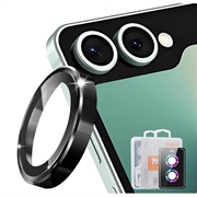 Samsung Galaxy Z Flip8 Hat Prince Kameralinssin Panssarilasi Suojus - Musta
