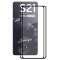 Samsung Galaxy S21 5G Hat Prince Full Size Suojakalvo - 2 kpl. - Musta Reuna