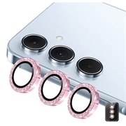 Samsung Galaxy S26 Hat Prince Glitter Kameralinssin Panssarilasi - 9H - Pinkki