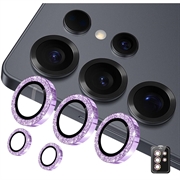 Samsung Galaxy S26 Ultra Hat Prince Glitter Kameralinssin Panssarilasi - 9H - Violetti