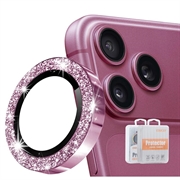 iPhone 18 Pro/18 Pro Max Hat Prince Glitter Kameralinssin Panssarilasi - 9H - Burgundi