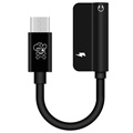 Hat Prince HC-13 USB-C / 3.5mm & C-Tyyppi Äänisovitin - Musta