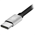 Hat Prince HC-13 USB-C / 3.5mm & C-Tyyppi Äänisovitin - Hopea