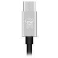 Hat Prince HC-13 USB-C / 3.5mm & C-Tyyppi Äänisovitin - Hopea