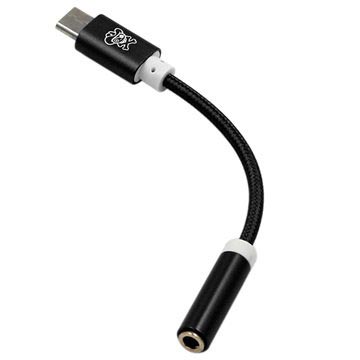 Hat Prince USB 3.1 Type-C / 3.5mm Audiosovitin - Musta