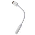 Hat Prince USB 3.1 Type-C / 3.5mm Audiosovitin - Valkoinen