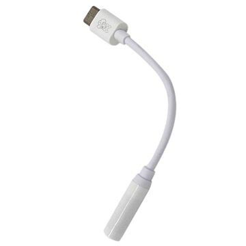 Hat Prince USB 3.1 Type-C / 3.5mm Audiosovitin - Valkoinen