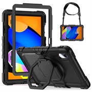Lenovo Tab M11/Idea Tab Heavy Duty 360 Suojakuori Rannehihnalla - Musta