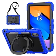 Lenovo Tab M11/Idea Tab Heavy Duty 360 Suojakuori Rannehihnalla - Tummansininen