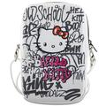 Hello Kitty Graffiti Kitty Head älypuhelin olkalaukku - valkoinen