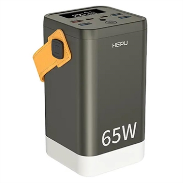 Hepu XXL HP211 60000mAh Powerbank 2xUSB-C PD, 4xUSB-A - 65W - musta
