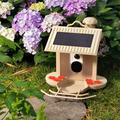 HiBirds Smart WiFi lintujen ruokinta kameralla - vaaleanruskea