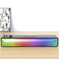 HiFi Stereo Bluetooth Soundbar-kaiutin RGB-Valolla BT601 - 10W - Musta