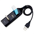 Korkeanopeuksinen 4-Porttinen USB Hubi 2.0 - 480Mbps