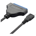 Nopea USB-C - SATA 2.5" Kaapelisovitin - Musta