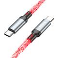 Hoco U112 Shine 60W USB-C / USB-C kaapeli - 1m - harmaa