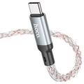 Hoco U112 Shine 60W USB-C / USB-C kaapeli - 1m - harmaa
