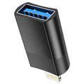 Hoco UA17 USB 2.0 - Lightning OTG -sovitin - Musta
