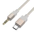 Hoco UPA32B USB-C ja 3.5mm:n äänikaapeli - 1m - kultainen