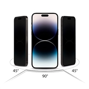 iPhone 15 Hofi Anti Spy Pro+ Privacy Panssarilasi - 9H - Musta Reuna