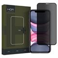 iPhone 11 / iPhone XR Hofi Anti Spy Pro+ Privacy Panssarilasi - 9H - Musta Reuna