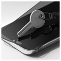 iPhone 11 / iPhone XR Hofi Anti Spy Pro+ Privacy Panssarilasi - 9H - Musta Reuna