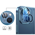 iPhone 13 Mini Hofi Cam Pro+ Karkaistu Lasi Kameran Linssisuoja - Läpinäkyvä / Musta