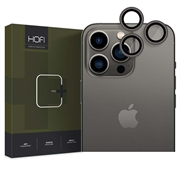 iPhone 15 Pro/15 Pro Max Hofi Camring Pro+ Kameran Linssisuoja - Musta Reuna