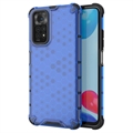 Xiaomi Redmi Note 11/11S Honeycomb Armored Hybridikotelo - Sininen