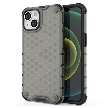 Honeycomb Armored iPhone 14 Plus Hybridikotelo - Musta