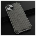 Honeycomb Armored iPhone 14 Plus Hybridikotelo - Musta