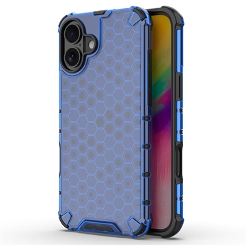 iPhone 16 Honeycomb Armored Hybridikotelo - Sininen