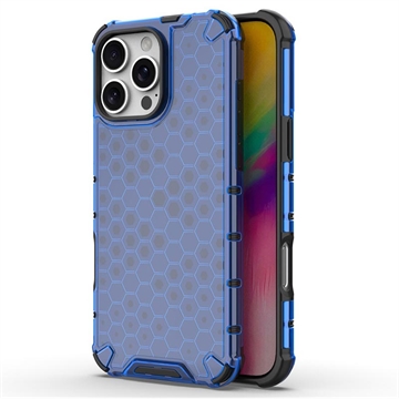 iPhone 16 Pro Max Honeycomb Armored Hybridikotelo - Sininen
