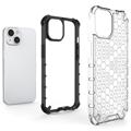 Honeycomb Armored iPhone 14 Plus Hybridikotelo - Läpinäkyvä
