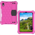 Honeycomb Sarja EVA iPad Mini 2021/2024 Suojakotelo Käsihihnalla - Kuuma Pinkki