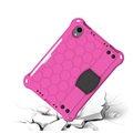 Honeycomb Sarja EVA iPad Mini 2021/2024 Suojakotelo Käsihihnalla - Kuuma Pinkki