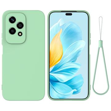 Honor 200 Lite Nestemäinen Silikoni Suojakuori - Vihreä