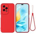 Honor 200 Lite Nestemäinen Silikoni Suojakuori - Punainen